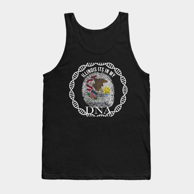 Illinois Its In My DNA - Illinoisan Flag - Gift for Illinoisan From Illinois Tank Top by Country Flags